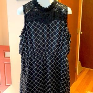 Maurices Sleeveless Lace Neck Dress